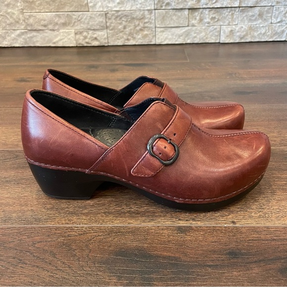 Dansko Women's Tamara Clog Brown Leather Size 39 - Picture 1 of 10